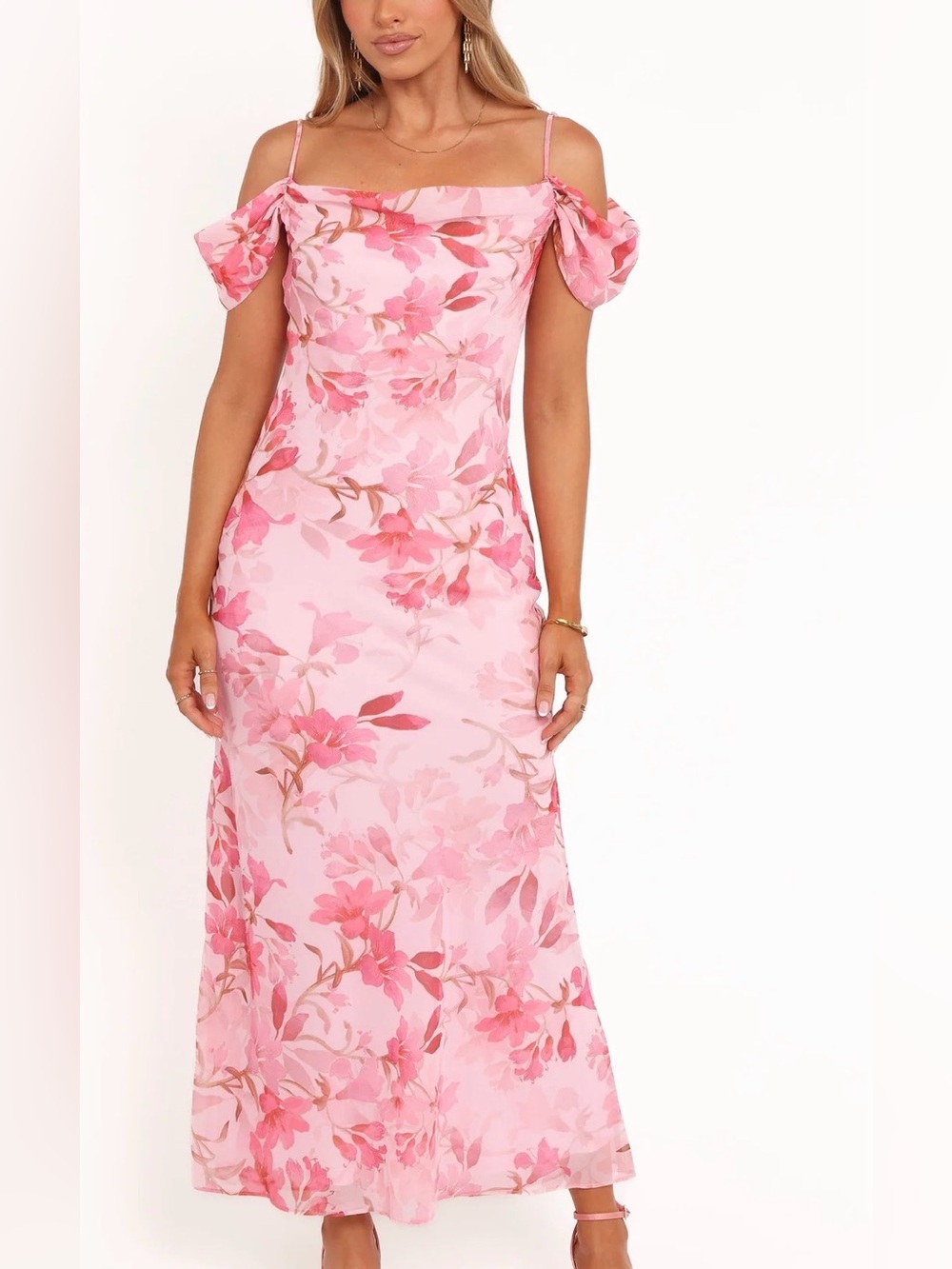Petal & Pup Pink Floral Slip Maxi Dress